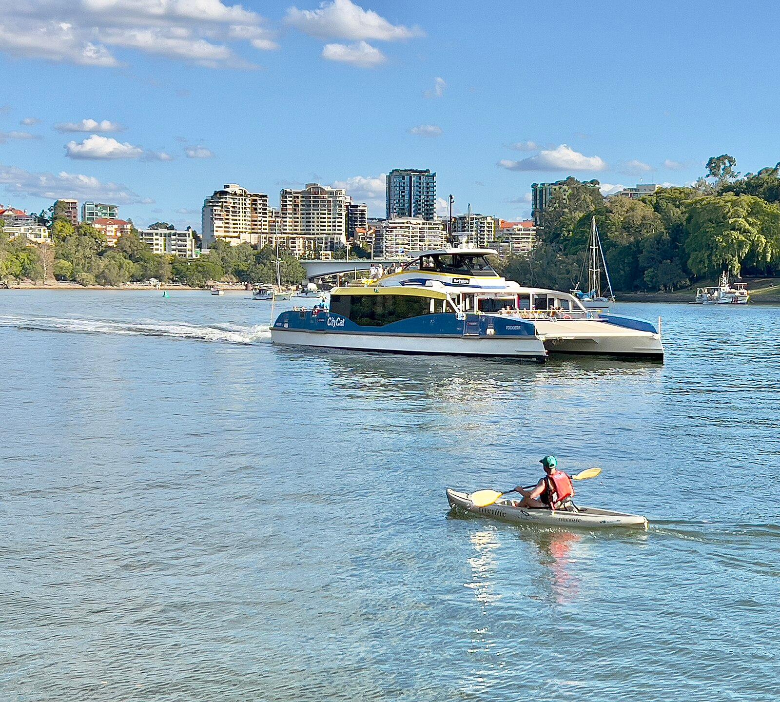 Brisbane River at Kangaroo Point, Queensland, 2023
